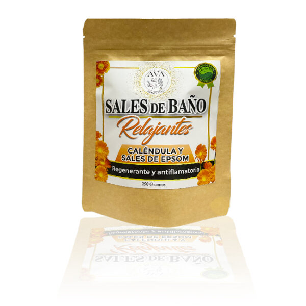 Sales de baño de caléndula