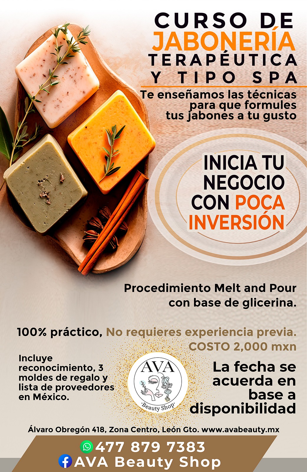 POSTER CURSO JABONES terapeutico