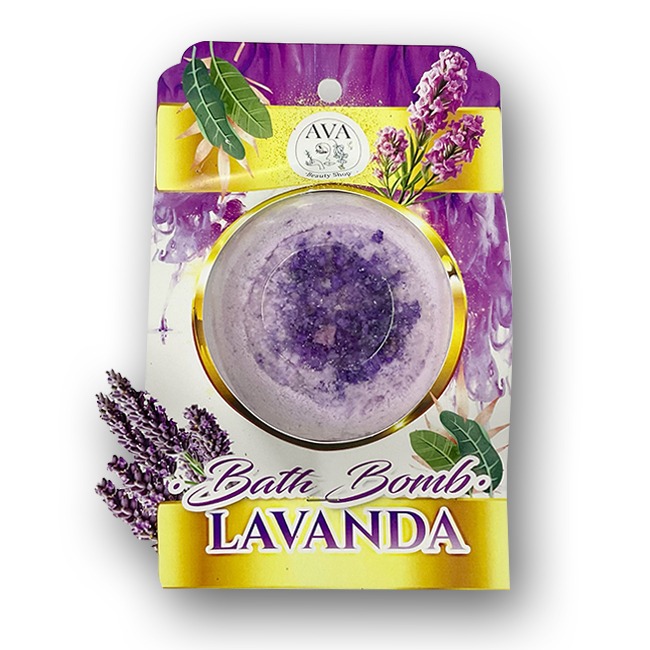 Bomba efervescente para tina con aroma lavanda